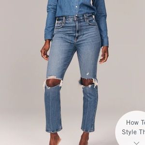 Abercrombie curve love ankle straight 25s